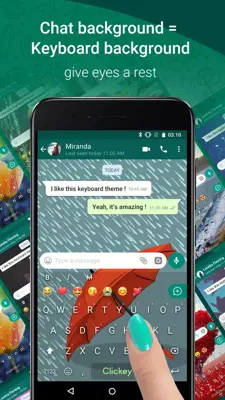 Clickey Keyboard - Transparent Keyboard android App screenshot 5